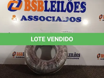 LOTE 080 - 01 ROLO DE CABO FLEXÍVEL 1×10,00MM NA COR PRETA. (NO ESTADO) ATENÇÃO! FAZER A VISITAÇÃO ANTES DE ARREMATAR, NÃO SABEMOS SE FUNCIONA. LEILÃO NÃO TEM GARANTIA E NEM DEVOLUÇÃO, SUJEITO A POSSÍVEIS AVARIAS VISÍVEIS/OCULTAS E/OU AUSÊNCIA DE COMPONENTES.