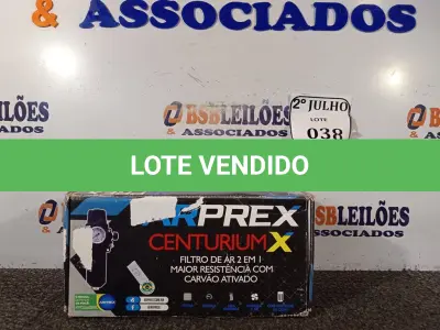 LOTE 038 - 01 FILTRO DE AR 2 EM 1 COM CARVÃO ATIVADO MARCA ARPREX. (NO ESTADO) ATENÇÃO! FAZER A VISITAÇÃO ANTES DE ARREMATAR, NÃO SABEMOS SE FUNCIONA. LEILÃO NÃO TEM GARANTIA E NEM DEVOLUÇÃO, SUJEITO A POSSÍVEIS AVARIAS VISÍVEIS/OCULTAS E/OU AUSÊNCIA DE COMPONENTES.