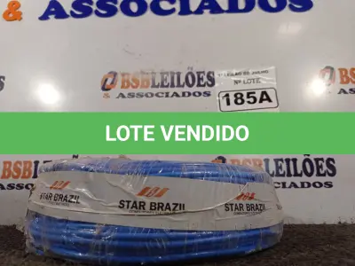 LOTE 185 - 01 ROLO DE CABO FLEXÍVEL 1×4,00MM NA COR AZUL. (NO ESTADO) ATENÇÃO! FAZER A VISITAÇÃO ANTES DE ARREMATAR, NÃO SABEMOS SE FUNCIONA. LEILÃO NÃO TEM GARANTIA E NEM DEVOLUÇÃO, SUJEITO A POSSÍVEIS AVARIAS VISÍVEIS/OCULTAS E/OU AUSÊNCIA DE COMPONENTES.