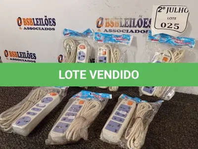 LOTE 025 - 06 EXTENSÕES HUAISHENG. (NO ESTADO) ATENÇÃO! FAZER A VISITAÇÃO ANTES DE ARREMATAR, NÃO SABEMOS SE FUNCIONA. LEILÃO NÃO TEM GARANTIA E NEM DEVOLUÇÃO, SUJEITO A POSSÍVEIS AVARIAS VISÍVEIS/OCULTAS E/OU AUSÊNCIA DE COMPONENTES.