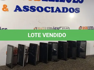 LOTE 029 - 08 APARELHOS CELULARES MARCA POSITIVO. (NO ESTADO) ATENÇÃO! FAZER A VISITAÇÃO ANTES DE ARREMATAR, NÃO SABEMOS SE FUNCIONA. LEILÃO NÃO TEM GARANTIA E NEM DEVOLUÇÃO, SUJEITO A POSSÍVEIS AVARIAS VISÍVEIS/OCULTAS E/OU AUSÊNCIA DE COMPONENTES.