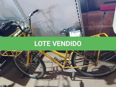 LOTE 275 - 01 BICICLETA CARGUEIRA E 02 RODAS. (NO ESTADO) ATENÇÃO! FAZER A VISITAÇÃO ANTES DE ARREMATAR, NÃO SABEMOS SE FUNCIONA. LEILÃO NÃO TEM GARANTIA E NEM DEVOLUÇÃO, SUJEITO A POSSÍVEIS AVARIAS VISÍVEIS/OCULTAS E/OU AUSÊNCIA DE COMPONENTES.