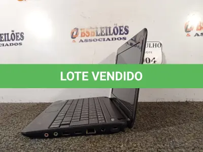LOTE 004 - 01 NETBOK POSITIVO MOBO SEM FONTE. (LIGANDO) (NO ESTADO) ATENÇÃO! FAZER A VISITAÇÃO ANTES DE ARREMATAR, NÃO SABEMOS SE FUNCIONA. LEILÃO NÃO TEM GARANTIA E NEM DEVOLUÇÃO, SUJEITO A POSSÍVEIS AVARIAS VISÍVEIS/OCULTAS E/OU AUSÊNCIA DE COMPONENTES. 
