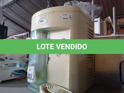 LOTE 283 - 01 PURIFICADOR DE AGUA MARCA IBBL 220V. (NO ESTADO) ATENÇÃO! FAZER A VISITAÇÃO ANTES DE ARREMATAR, NÃO SABEMOS SE FUNCIONA. LEILÃO NÃO TEM GARANTIA E NEM DEVOLUÇÃO, SUJEITO A POSSÍVEIS AVARIAS VISÍVEIS/OCULTAS E/OU AUSÊNCIA DE COMPONENTES.