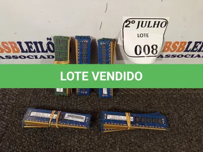 LOTE 008 - 20 PENTES DE MEMÓRIA PARA PC3 DDR3 COM 4GB CADA. (NO ESTADO) ATENÇÃO! FAZER A VISITAÇÃO ANTES DE ARREMATAR, NÃO SABEMOS SE FUNCIONA. LEILÃO NÃO TEM GARANTIA E NEM DEVOLUÇÃO, SUJEITO A POSSÍVEIS AVARIAS VISÍVEIS/OCULTAS E/OU AUSÊNCIA DE COMPONENTES.