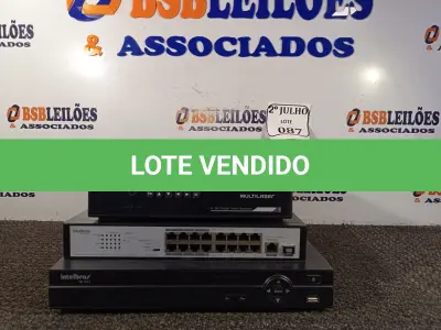 LOTE 087 - 03 DVR E 01 SWITCH 16 PORTAS. (NO ESTADO) ATENÇÃO! FAZER A VISITAÇÃO ANTES DE ARREMATAR, NÃO SABEMOS SE FUNCIONA. LEILÃO NÃO TEM GARANTIA E NEM DEVOLUÇÃO, SUJEITO A POSSÍVEIS AVARIAS VISÍVEIS/OCULTAS E/OU AUSÊNCIA DE COMPONENTES.