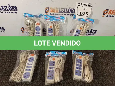 LOTE 025 - 06 EXTENSÕES HUAISHENG. (NO ESTADO) ATENÇÃO! FAZER A VISITAÇÃO ANTES DE ARREMATAR, NÃO SABEMOS SE FUNCIONA. LEILÃO NÃO TEM GARANTIA E NEM DEVOLUÇÃO, SUJEITO A POSSÍVEIS AVARIAS VISÍVEIS/OCULTAS E/OU AUSÊNCIA DE COMPONENTES.