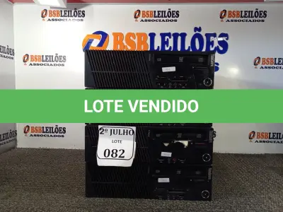 LOTE 082 - 04 CPUS MARCA LENOVO PARA RETIRADA DE PEÇAS. (NO ESTADO) ATENÇÃO! FAZER A VISITAÇÃO ANTES DE ARREMATAR, NÃO SABEMOS SE FUNCIONA. LEILÃO NÃO TEM GARANTIA E NEM DEVOLUÇÃO, SUJEITO A POSSÍVEIS AVARIAS VISÍVEIS/OCULTAS E/OU AUSÊNCIA DE COMPONENTES.