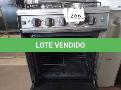 LOTE 266 - 01 FOGÃO 04 BOCAS BRASTEMP E 01 BEBEDOURO PARA GARRAFÃO 220V MARCA IBBL. (NO ESTADO) ATENÇÃO! FAZER A VISITAÇÃO ANTES DE ARREMATAR, NÃO SABEMOS SE FUNCIONA. LEILÃO NÃO TEM GARANTIA E NEM DEVOLUÇÃO, SUJEITO A POSSÍVEIS AVARIAS VISÍVEIS/OCULTAS E/OU AUSÊNCIA DE COMPONENTES.