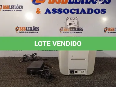 LOTE 063 - 01 IMPRESSORA DE CARTÃO SMART-30S 24V, 2.0  LIGANDO. (NO ESTADO) ATENÇÃO! FAZER A VISITAÇÃO ANTES DE ARREMATAR, NÃO SABEMOS SE FUNCIONA. LEILÃO NÃO TEM GARANTIA E NEM DEVOLUÇÃO, SUJEITO A POSSÍVEIS AVARIAS VISÍVEIS/OCULTAS E/OU AUSÊNCIA DE COMPONENTES.