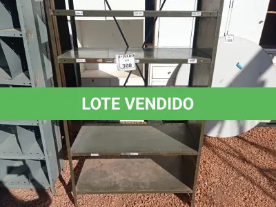 LOTE 308 - 01 ARMÁRIO DE AÇO COM 06 PRATELEIRAS. (NO ESTADO) ATENÇÃO! FAZER A VISITAÇÃO ANTES DE ARREMATAR, NÃO SABEMOS SE FUNCIONA. LEILÃO NÃO TEM GARANTIA E NEM DEVOLUÇÃO, SUJEITO A POSSÍVEIS AVARIAS VISÍVEIS/OCULTAS E/OU AUSÊNCIA DE COMPONENTES.