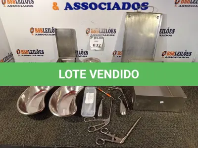 LOTE 032 - 01 LOTE COM MATERIAIS ODONTOLÓGICOS DIVERSOS . (NO ESTADO) ATENÇÃO! FAZER A VISITAÇÃO ANTES DE ARREMATAR, NÃO SABEMOS SE FUNCIONA. LEILÃO NÃO TEM GARANTIA E NEM DEVOLUÇÃO, SUJEITO A POSSÍVEIS AVARIAS VISÍVEIS/OCULTAS E/OU AUSÊNCIA DE COMPONENTES.