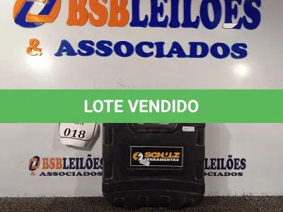LOTE 018 - 01 PARAFUSADEIRA MARCA SCHUZ COM BATERIA. (NO ESTADO) ATENÇÃO! FAZER A VISITAÇÃO ANTES DE ARREMATAR, NÃO SABEMOS SE FUNCIONA. LEILÃO NÃO TEM GARANTIA E NEM DEVOLUÇÃO, SUJEITO A POSSÍVEIS AVARIAS VISÍVEIS/OCULTAS E/OU AUSÊNCIA DE COMPONENTES.
