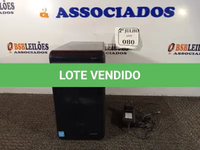LOTE 080 - 01 MINI PC DDR3 COM HDMI. (NO ESTADO) ATENÇÃO! FAZER A VISITAÇÃO ANTES DE ARREMATAR, NÃO SABEMOS SE FUNCIONA. LEILÃO NÃO TEM GARANTIA E NEM DEVOLUÇÃO, SUJEITO A POSSÍVEIS AVARIAS VISÍVEIS/OCULTAS E/OU AUSÊNCIA DE COMPONENTES.