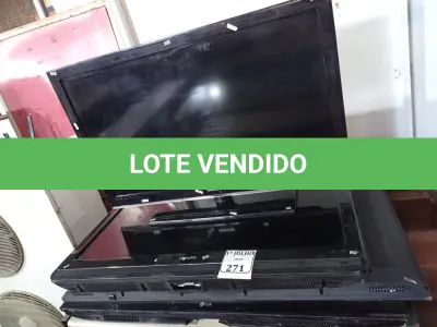 LOTE 271 - 04 TV'S PARA RETIRADA DE PEÇAS. (NO ESTADO) ATENÇÃO! FAZER A VISITAÇÃO ANTES DE ARREMATAR, NÃO SABEMOS SE FUNCIONA. LEILÃO NÃO TEM GARANTIA E NEM DEVOLUÇÃO, SUJEITO A POSSÍVEIS AVARIAS VISÍVEIS/OCULTAS E/OU AUSÊNCIA DE COMPONENTES.