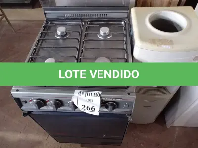 LOTE 266 - 01 FOGÃO 04 BOCAS BRASTEMP E 01 BEBEDOURO PARA GARRAFÃO 220V MARCA IBBL. (NO ESTADO) ATENÇÃO! FAZER A VISITAÇÃO ANTES DE ARREMATAR, NÃO SABEMOS SE FUNCIONA. LEILÃO NÃO TEM GARANTIA E NEM DEVOLUÇÃO, SUJEITO A POSSÍVEIS AVARIAS VISÍVEIS/OCULTAS E/OU AUSÊNCIA DE COMPONENTES.