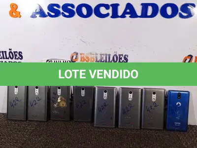 LOTE 019 - 08 APARELHOS CELULARES MARCA POSITIVO. (NO ESTADO) ATENÇÃO! FAZER A VISITAÇÃO ANTES DE ARREMATAR, NÃO SABEMOS SE FUNCIONA. LEILÃO NÃO TEM GARANTIA E NEM DEVOLUÇÃO, SUJEITO A POSSÍVEIS AVARIAS VISÍVEIS/OCULTAS E/OU AUSÊNCIA DE COMPONENTES.