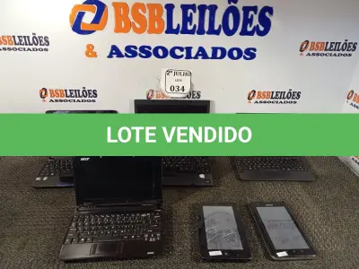LOTE 034 - 04 NETBOOKS, SENDO 02 MARCA ACER, 01 ASUS E 01 HP E 02 TABLETES PARA RETIRADA DE PEÇAS. (NO ESTADO) ATENÇÃO! FAZER A VISITAÇÃO ANTES DE ARREMATAR, NÃO SABEMOS SE FUNCIONA. LEILÃO NÃO TEM GARANTIA E NEM DEVOLUÇÃO, SUJEITO A POSSÍVEIS AVARIAS VISÍVEIS/OCULTAS E/OU AUSÊNCIA DE COMPONENTES.