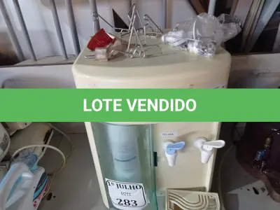 LOTE 283 - 01 PURIFICADOR DE AGUA MARCA IBBL 220V. (NO ESTADO) ATENÇÃO! FAZER A VISITAÇÃO ANTES DE ARREMATAR, NÃO SABEMOS SE FUNCIONA. LEILÃO NÃO TEM GARANTIA E NEM DEVOLUÇÃO, SUJEITO A POSSÍVEIS AVARIAS VISÍVEIS/OCULTAS E/OU AUSÊNCIA DE COMPONENTES.