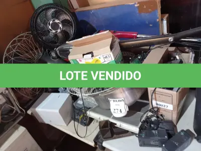 LOTE 274 - 01 LOTE COM VENTILADORES, 02 FRAGMENTADORAS DE PAPEL E VARIADOS. (NO ESTADO) ATENÇÃO! FAZER A VISITAÇÃO ANTES DE ARREMATAR, NÃO SABEMOS SE FUNCIONA. LEILÃO NÃO TEM GARANTIA E NEM DEVOLUÇÃO, SUJEITO A POSSÍVEIS AVARIAS VISÍVEIS/OCULTAS E/OU AUSÊNCIA DE COMPONENTES.