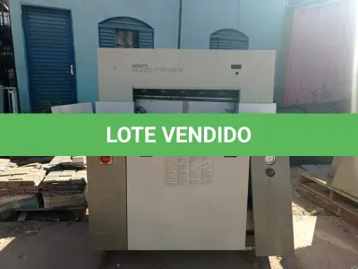 LOTE 313 - 01 MÁQUINA GRÁFICA EBA MULTICUT 10/720. (NO ESTADO) ATENÇÃO! FAZER A VISITAÇÃO ANTES DE ARREMATAR, NÃO SABEMOS SE FUNCIONA. LEILÃO NÃO TEM GARANTIA E NEM DEVOLUÇÃO, SUJEITO A POSSÍVEIS AVARIAS VISÍVEIS/OCULTAS E/OU AUSÊNCIA DE COMPONENTES.
