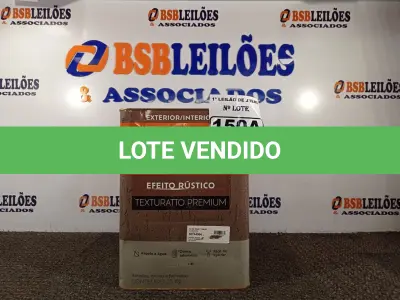 LOTE 150 - 01 LATA DE TINTA TEXTURATTO PREMIUM EFEITO RÚSTICO EXTERIOR/INTERIOR SUVINIL 25KG. (NO ESTADO) ATENÇÃO! FAZER A VISITAÇÃO ANTES DE ARREMATAR, NÃO SABEMOS SE FUNCIONA. LEILÃO NÃO TEM GARANTIA E NEM DEVOLUÇÃO, SUJEITO A POSSÍVEIS AVARIAS VISÍVEIS/OCULTAS E/OU AUSÊNCIA DE COMPONENTES.