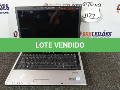 LOTE 027 - 01 NOTEBOOK IS 1462 SEMP TOSHIBA INFO STI SEM FONTE SAÍDA DE 19V PROCESSADOR INTEL PENT DUAL 3GB RAM HD150 LIGANDO. (NO ESTADO) ATENÇÃO! FAZER A VISITAÇÃO ANTES DE ARREMATAR, NÃO SABEMOS SE FUNCIONA. LEILÃO NÃO TEM GARANTIA E NEM DEVOLUÇÃO, SUJEITO A POSSÍVEIS AVARIAS VISÍVEIS/OCULTAS E/OU AUSÊNCIA DE COMPONENTES.