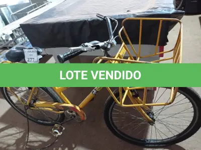 LOTE 277 - 01 BICICLETA CARGUEIRA E 02 RODAS. (NO ESTADO) ATENÇÃO! FAZER A VISITAÇÃO ANTES DE ARREMATAR, NÃO SABEMOS SE FUNCIONA. LEILÃO NÃO TEM GARANTIA E NEM DEVOLUÇÃO, SUJEITO A POSSÍVEIS AVARIAS VISÍVEIS/OCULTAS E/OU AUSÊNCIA DE COMPONENTES.