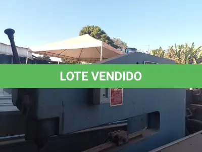 LOTE 325 - 01 TESOURA PUNCIONADEIRA FRANHO COM MOTOR TRIFÁSICO. (NO ESTADO) ATENÇÃO! FAZER A VISITAÇÃO ANTES DE ARREMATAR, NÃO SABEMOS SE FUNCIONA. LEILÃO NÃO TEM GARANTIA E NEM DEVOLUÇÃO, SUJEITO A POSSÍVEIS AVARIAS VISÍVEIS/OCULTAS E/OU AUSÊNCIA DE COMPONENTES.