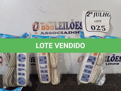LOTE 025 - 06 EXTENSÕES HUAISHENG. (NO ESTADO) ATENÇÃO! FAZER A VISITAÇÃO ANTES DE ARREMATAR, NÃO SABEMOS SE FUNCIONA. LEILÃO NÃO TEM GARANTIA E NEM DEVOLUÇÃO, SUJEITO A POSSÍVEIS AVARIAS VISÍVEIS/OCULTAS E/OU AUSÊNCIA DE COMPONENTES.