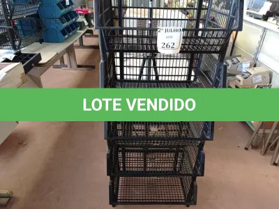LOTE 262 - 06 CESTOS ORGANIZADORES (NO ESTADO) ATENÇÃO! FAZER A VISITAÇÃO ANTES DE ARREMATAR, NÃO SABEMOS SE FUNCIONA. LEILÃO NÃO TEM GARANTIA E NEM DEVOLUÇÃO, SUJEITO A POSSÍVEIS AVARIAS VISÍVEIS/OCULTAS E/OU AUSÊNCIA DE COMPONENTES.