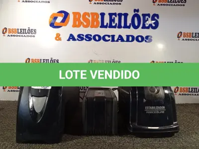 LOTE 235 - 02 ESTABILIZADORES E 01 NOBREAK (NO ESTADO) ATENÇÃO! FAZER A VISITAÇÃO ANTES DE ARREMATAR, NÃO SABEMOS SE FUNCIONA. LEILÃO NÃO TEM GARANTIA E NEM DEVOLUÇÃO, SUJEITO A POSSÍVEIS AVARIAS VISÍVEIS/OCULTAS E/OU AUSÊNCIA DE COMPONENTES.