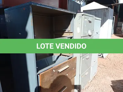 LOTE 196 - 02 ARQUIVO EM AÇO E 01 ARMÁRIO (NO ESTADO) ATENÇÃO! FAZER A VISITAÇÃO ANTES DE ARREMATAR, NÃO SABEMOS SE FUNCIONA. LEILÃO NÃO TEM GARANTIA E NEM DEVOLUÇÃO, SUJEITO A POSSÍVEIS AVARIAS VISÍVEIS/OCULTAS E/OU AUSÊNCIA DE COMPONENTES.