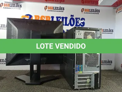 LOTE 118 - 01 CPU MARCA DELL DDR3 E 01 MONITOR 19’’ BASE GIRATÓRIA. (NO ESTADO) ATENÇÃO! FAZER A VISITAÇÃO ANTES DE ARREMATAR, NÃO SABEMOS SE FUNCIONA. LEILÃO NÃO TEM GARANTIA E NEM DEVOLUÇÃO, SUJEITO A POSSÍVEIS AVARIAS VISÍVEIS/OCULTAS E/OU AUSÊNCIA DE COMPONENTES.