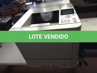 LOTE 232 -  02 IMPRESSORAS SANSUNG ML451 (NO ESTADO) ATENÇÃO! FAZER A VISITAÇÃO ANTES DE ARREMATAR, NÃO SABEMOS SE FUNCIONA. LEILÃO NÃO TEM GARANTIA E NEM DEVOLUÇÃO, SUJEITO A POSSÍVEIS AVARIAS VISÍVEIS/OCULTAS E/OU AUSÊNCIA DE COMPONENTES.