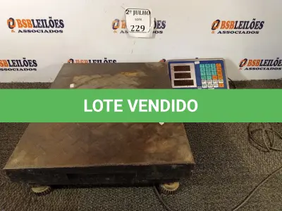 LOTE 229 - 01 BALANÇA DIGITAL 350KG (NO ESTADO) ATENÇÃO! FAZER A VISITAÇÃO ANTES DE ARREMATAR, NÃO SABEMOS SE FUNCIONA. LEILÃO NÃO TEM GARANTIA E NEM DEVOLUÇÃO, SUJEITO A POSSÍVEIS AVARIAS VISÍVEIS/OCULTAS E/OU AUSÊNCIA DE COMPONENTES.
