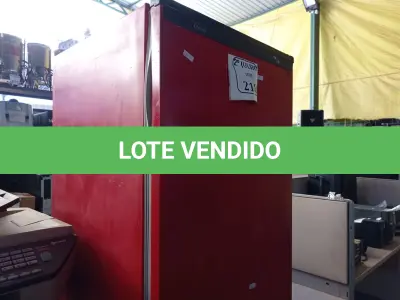 LOTE 218 - 01 FRIGOBAR MARCA CONSUL NA COR VERMELHA 220V (NO ESTADO) ATENÇÃO! FAZER A VISITAÇÃO ANTES DE ARREMATAR, NÃO SABEMOS SE FUNCIONA. LEILÃO NÃO TEM GARANTIA E NEM DEVOLUÇÃO, SUJEITO A POSSÍVEIS AVARIAS VISÍVEIS/OCULTAS E/OU AUSÊNCIA DE COMPONENTES.