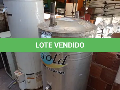 LOTE 421 - 01 AQUECEDOR BOILER (NO ESTADO) ATENÇÃO! FAZER A VISITAÇÃO ANTES DE ARREMATAR, NÃO SABEMOS SE FUNCIONA. LEILÃO NÃO TEM GARANTIA E NEM DEVOLUÇÃO, SUJEITO A POSSÍVEIS AVARIAS VISÍVEIS/OCULTAS E/OU AUSÊNCIA DE COMPONENTES.