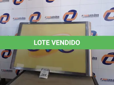 LOTE 264 - 01 PAINEL LUMINOSO (NO ESTADO) ATENÇÃO! FAZER A VISITAÇÃO ANTES DE ARREMATAR, NÃO SABEMOS SE FUNCIONA. LEILÃO NÃO TEM GARANTIA E NEM DEVOLUÇÃO, SUJEITO A POSSÍVEIS AVARIAS VISÍVEIS/OCULTAS E/OU AUSÊNCIA DE COMPONENTES.