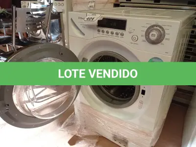 LOTE 404 - 01 LAVA E SECA ELETROLUX 9KG220V  (NO ESTADO) ATENÇÃO! FAZER A VISITAÇÃO ANTES DE ARREMATAR, NÃO SABEMOS SE FUNCIONA. LEILÃO NÃO TEM GARANTIA E NEM DEVOLUÇÃO, SUJEITO A POSSÍVEIS AVARIAS VISÍVEIS/OCULTAS E/OU AUSÊNCIA DE COMPONENTES.
