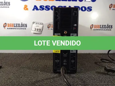 LOTE 349 - 01 NOBREAK APC (NO ESTADO) ATENÇÃO! FAZER A VISITAÇÃO ANTES DE ARREMATAR, NÃO SABEMOS SE FUNCIONA. LEILÃO NÃO TEM GARANTIA E NEM DEVOLUÇÃO, SUJEITO A POSSÍVEIS AVARIAS VISÍVEIS/OCULTAS E/OU AUSÊNCIA DE COMPONENTES.