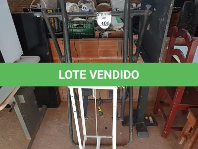 LOTE 406 - 01 SELADORA , 01 SIMULADOR DE CAMINHADA E 01 PÚLPITO EM MADEIRA (NO ESTADO) ATENÇÃO! FAZER A VISITAÇÃO ANTES DE ARREMATAR, NÃO SABEMOS SE FUNCIONA. LEILÃO NÃO TEM GARANTIA E NEM DEVOLUÇÃO, SUJEITO A POSSÍVEIS AVARIAS VISÍVEIS/OCULTAS E/OU AUSÊNCIA DE COMPONENTES.