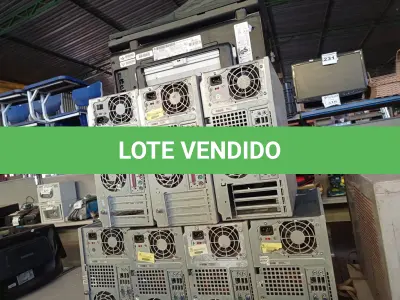 LOTE 277 - 07 CPUS E 01 IMPRESSORA HP (NO ESTADO) ATENÇÃO! FAZER A VISITAÇÃO ANTES DE ARREMATAR, NÃO SABEMOS SE FUNCIONA. LEILÃO NÃO TEM GARANTIA E NEM DEVOLUÇÃO, SUJEITO A POSSÍVEIS AVARIAS VISÍVEIS/OCULTAS E/OU AUSÊNCIA DE COMPONENTES.