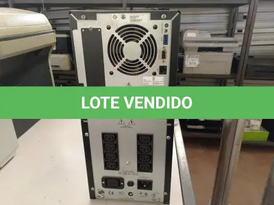 LOTE 193 - 01 NOBREAK MARCA APC MOD: SMART-UPS 3.000VA (NO ESTADO) ATENÇÃO! FAZER A VISITAÇÃO ANTES DE ARREMATAR, NÃO SABEMOS SE FUNCIONA. LEILÃO NÃO TEM GARANTIA E NEM DEVOLUÇÃO, SUJEITO A POSSÍVEIS AVARIAS VISÍVEIS/OCULTAS E/OU AUSÊNCIA DE COMPONENTES.