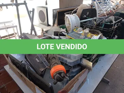 LOTE 417 - 01 LOTE COM MATERIAIS DIVERSOS (NO ESTADO) ATENÇÃO! FAZER A VISITAÇÃO ANTES DE ARREMATAR, NÃO SABEMOS SE FUNCIONA. LEILÃO NÃO TEM GARANTIA E NEM DEVOLUÇÃO, SUJEITO A POSSÍVEIS AVARIAS VISÍVEIS/OCULTAS E/OU AUSÊNCIA DE COMPONENTES.