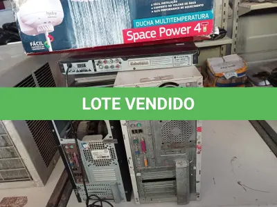 LOTE 274 - 01 CHUVEIRO ELÉTRICO ,05 ESTABILIZADORES ,02 CPUS, 01 APARELHO DE KARAOKÊ, 02 FONE DE OUVIDO (NO ESTADO) ATENÇÃO! FAZER A VISITAÇÃO ANTES DE ARREMATAR, NÃO SABEMOS SE FUNCIONA. LEILÃO NÃO TEM GARANTIA E NEM DEVOLUÇÃO, SUJEITO A POSSÍVEIS AVARIAS VISÍVEIS/OCULTAS E/OU AUSÊNCIA DE COMPONENTES.
