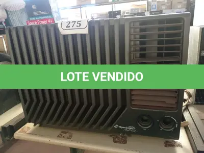 LOTE 275 - 01 AR CONDICIONADO PARA PAREDE (NO ESTADO) ATENÇÃO! FAZER A VISITAÇÃO ANTES DE ARREMATAR, NÃO SABEMOS SE FUNCIONA. LEILÃO NÃO TEM GARANTIA E NEM DEVOLUÇÃO, SUJEITO A POSSÍVEIS AVARIAS VISÍVEIS/OCULTAS E/OU AUSÊNCIA DE COMPONENTES.
