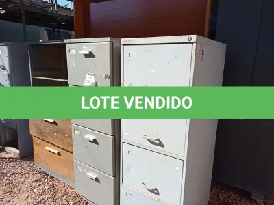 LOTE 196 - 02 ARQUIVO EM AÇO E 01 ARMÁRIO (NO ESTADO) ATENÇÃO! FAZER A VISITAÇÃO ANTES DE ARREMATAR, NÃO SABEMOS SE FUNCIONA. LEILÃO NÃO TEM GARANTIA E NEM DEVOLUÇÃO, SUJEITO A POSSÍVEIS AVARIAS VISÍVEIS/OCULTAS E/OU AUSÊNCIA DE COMPONENTES.