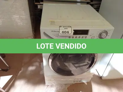 LOTE 404 - 01 LAVA E SECA ELETROLUX 9KG220V  (NO ESTADO) ATENÇÃO! FAZER A VISITAÇÃO ANTES DE ARREMATAR, NÃO SABEMOS SE FUNCIONA. LEILÃO NÃO TEM GARANTIA E NEM DEVOLUÇÃO, SUJEITO A POSSÍVEIS AVARIAS VISÍVEIS/OCULTAS E/OU AUSÊNCIA DE COMPONENTES.