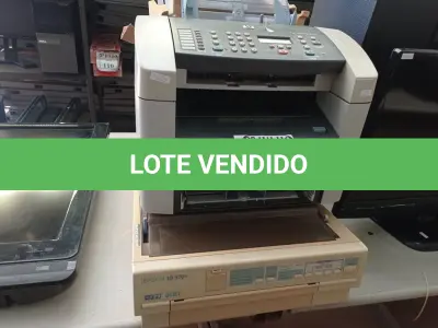 LOTE 182 - 02 IMPRESSORAS HP E 01 IMPRESSORA MATRICIAL (NO ESTADO) ATENÇÃO! FAZER A VISITAÇÃO ANTES DE ARREMATAR, NÃO SABEMOS SE FUNCIONA. LEILÃO NÃO TEM GARANTIA E NEM DEVOLUÇÃO, SUJEITO A POSSÍVEIS AVARIAS VISÍVEIS/OCULTAS E/OU AUSÊNCIA DE COMPONENTES.